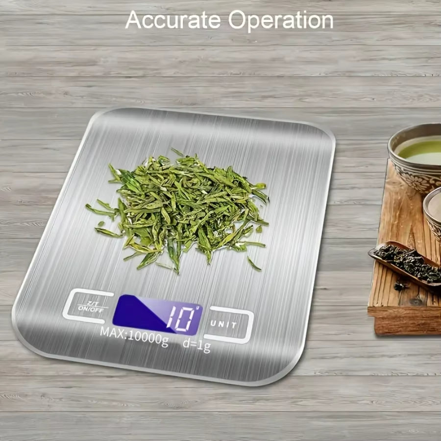 10Kg 1G Portable Kitchen Scale Electric Digital Food Coffee Scale LCD Display Measuring Scale Household Weight Measuring Tools