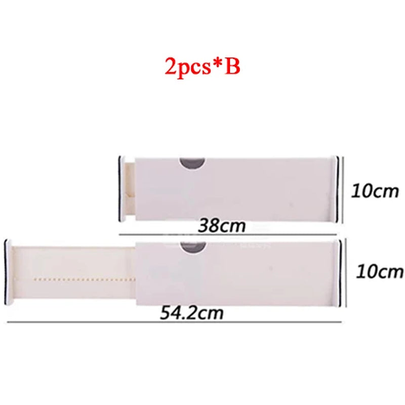 Adjustable Storage Drawers Divider Retractable Plastic Drawer Partition Holder Household Storage Clapboard Kitchen Organizador