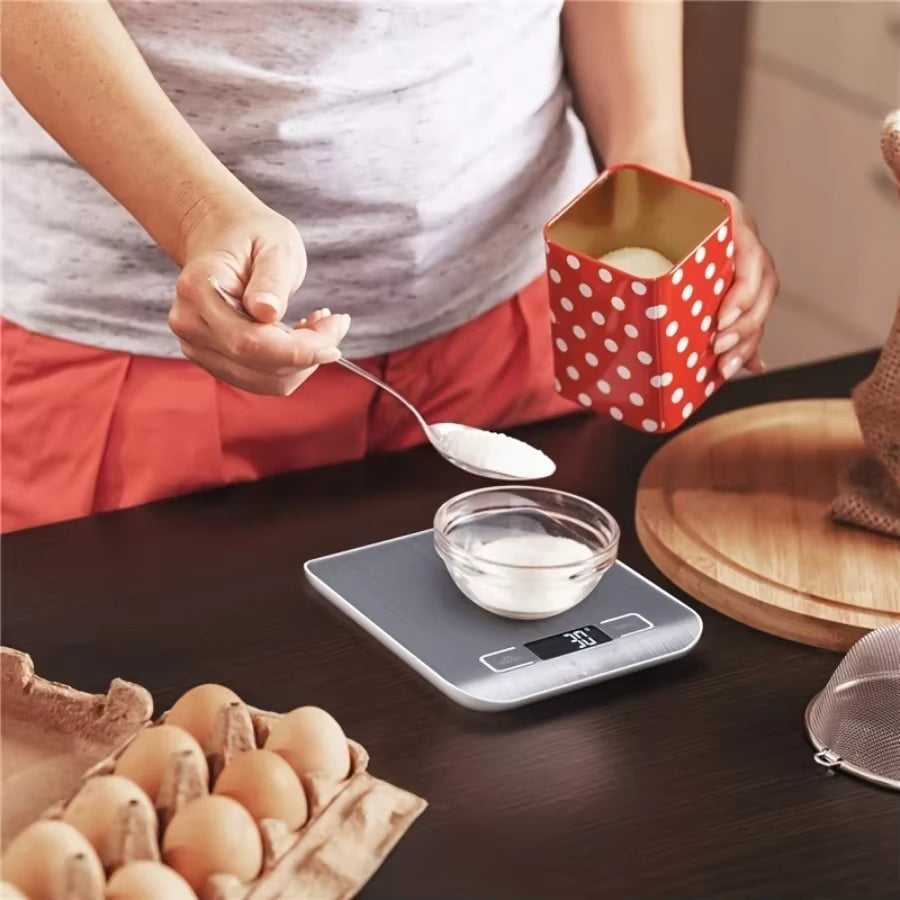 10Kg 1G Portable Kitchen Scale Electric Digital Food Coffee Scale LCD Display Measuring Scale Household Weight Measuring Tools