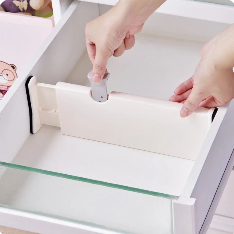 Adjustable Storage Drawers Divider Retractable Plastic Drawer Partition Holder Household Storage Clapboard Kitchen Organizador