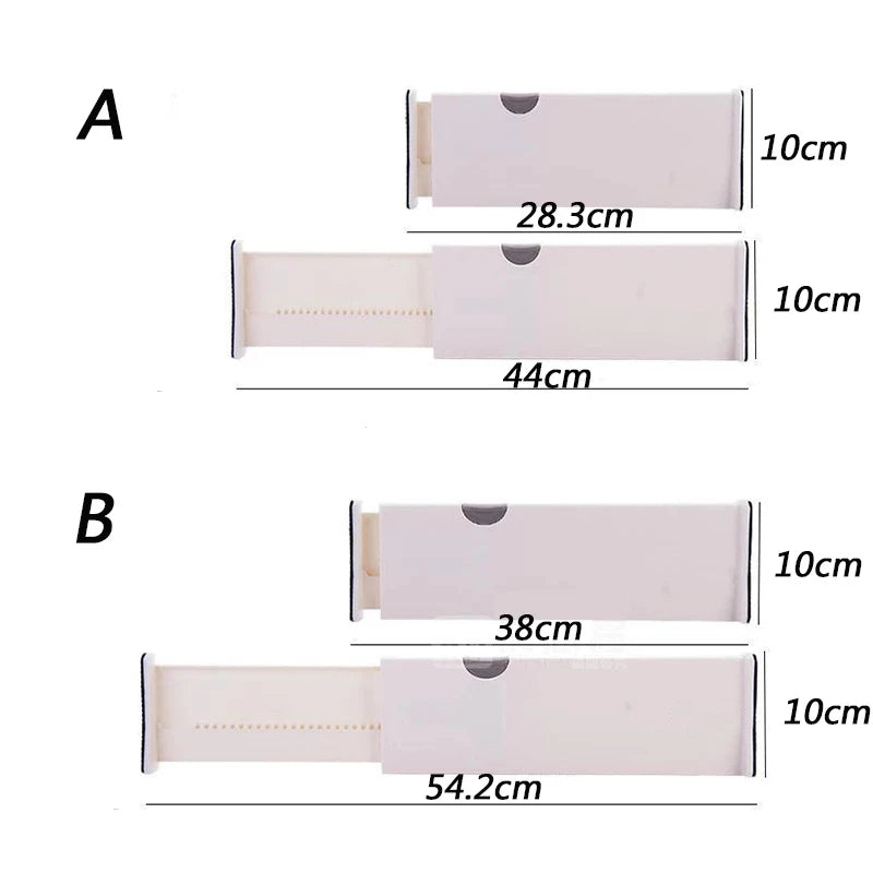 Adjustable Storage Drawers Divider Retractable Plastic Drawer Partition Holder Household Storage Clapboard Kitchen Organizador